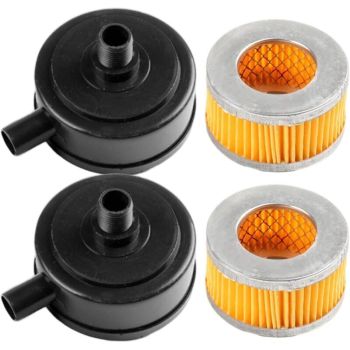 2 Pcs Filter Compresseur of Air of Thread of Admission of Silencieux with Cover in Plastic, 20 mm