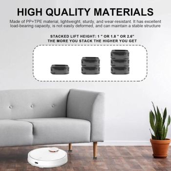 Pieces Rehausseur Legs of Bed Empilable Slip, Canapes Diameter Indoor Machines a Laver Rehausseur Furniture, 3.5cm, 5 cm