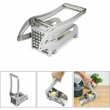 Stainless Steel French Fry Cutter for Potatoes and Vegetables for Home and Commercial Use