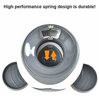 Automatic Pet Treat Dispenser Toy with 2 Tennis Balls and Feeding Spoon for IQ and Coordination Training
