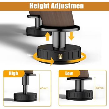 Pieces Foot Adjustable for Furniture Foot Furniture of 27 a Tables, Canapes Legs of Bed, 40 mm