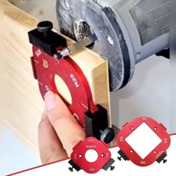 2 Pcs Router Jigs for Wood, Worktop Jig Arc Angle Positioning Jig 1, Router Jigs for R10 R15 R20 R25 R30 R35 R40 R50 Routers, 4 in