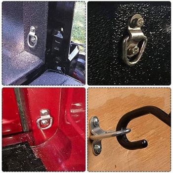 10 Pcs Hooks of Arrimage in Shape of D for Car Truck, Bateau Remorque, Cargaison Anneaux in D Tres Resistants