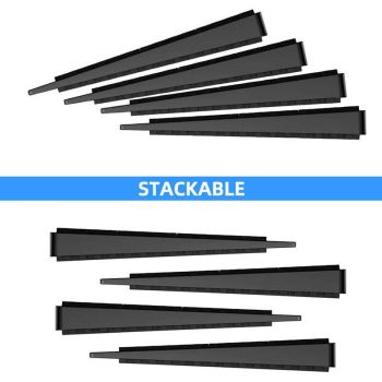 36 Pcs Furniture Leveling Wedges Black, Slip Tables, Chairs Cabinets, Waterproof and Non-Stackable for Furniture Made of Flexible Plastic