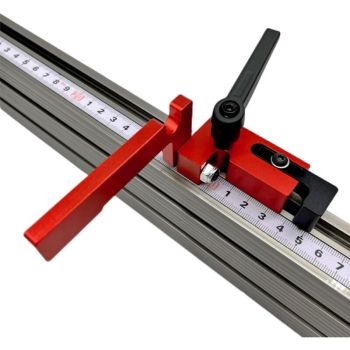 Stop of Rail of Guide Type 75, Type 75, Tools a Hand Limiter of Carpentry Stop of Rail of Miter Type 75, Locator of Chute in Alloy of Aluminum