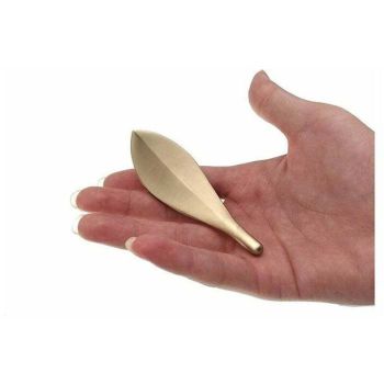 6 Pcs Door Handles of Cupboard in Shape of Golden Leaf Trendy Art Deco Style