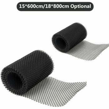 Plastic Gutter Guard Mesh with 10 Clip Hooks Leaf Protection Net, 18 X 800 cm, 800 cm