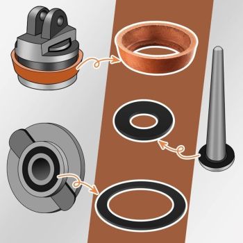 Jeux of Pieces of Spare for Pump a Hand, 75, Pump a Hand Seal of Pump Pump of Puits Kit of Seal in Leather Type 75