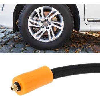 Adapter of Hose of Inflation of Tire M6 for Mandrin a Clamp for Nozzle of Tire Car Motorcycle Bicycle Connector of Hose of Pump a Air, 40cm