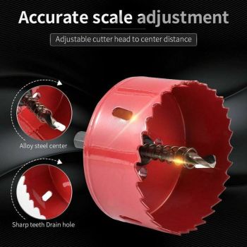 Bi Wood, Hose Drywall, Plastic Aluminum, Fiberboard of Metal Hole Saw Hole Saw for Iron, 85mm