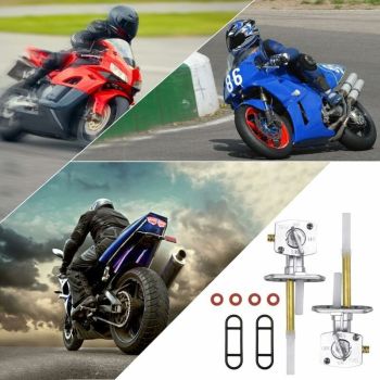 Aluminum Alloy Fuel Petcock Valve Switch Anti-Corrosion Fuel Tap for ATV and Motorcycle