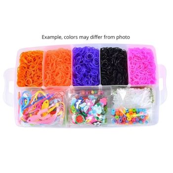 28,000 Pieces Super Large Loom Bands Kit with Accessories, Multi-Color