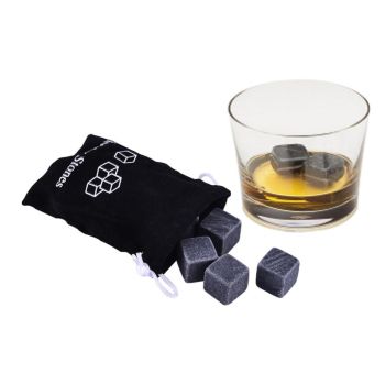 Whiskey Stones 9-pack, Grey Whiskey Ice Cubes