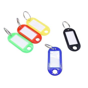 20-Pack MultiColor Key Tags, 30mm x 60mm