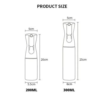 200ml Glass Spray Bottle for Oil and Vinegar, Black