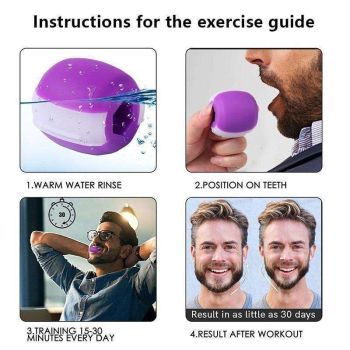 Jawline Exerciser Jaw Trainer for Defined Jaw Muscles, Black