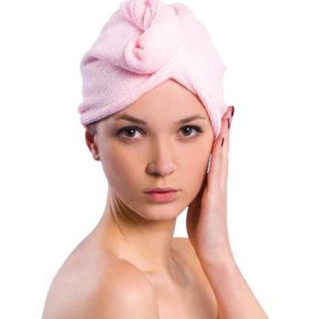 Microfiber Hair Turban Towel, Purple