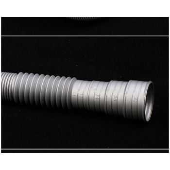 Washing Machine Drain Hose Corrugated Plastic Extension Tube Grey, 2M