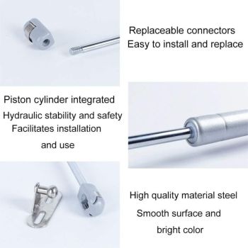 2 Pack 100N Gas Springs Hydraulic Struts with Screws for Cabinet Cupboard Door, 265mm