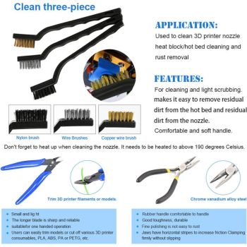 32 Pack 3D Printer Tools and Spare Parts Accessories Kit