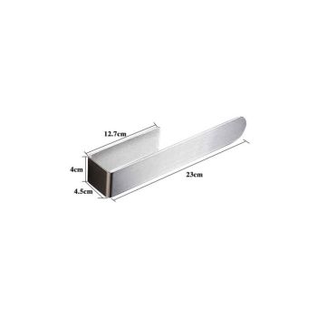 Self Adhesive Stainless Steel Bathroom Towel Bar No Drilling, 23cm