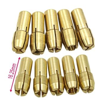 10 Pack Electric Grinder, 3 Jaw Brass Drill Chuck, 3.2mm