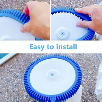 Replacement Tires for Two Piece Pool Cleaner 896584000 143 Blue Front Tires with Dents