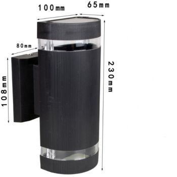 Outdoor Wall Light, up to 35W GU10, IP65 Waterproof Garden Light for Patio, Terrace, Garden, Entrance Hall, Balcony, Porch