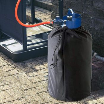 Propane Tank Cover 210D Oxford Waterproof UV Resistant Gas Bottle Cover with Adjustable Cords