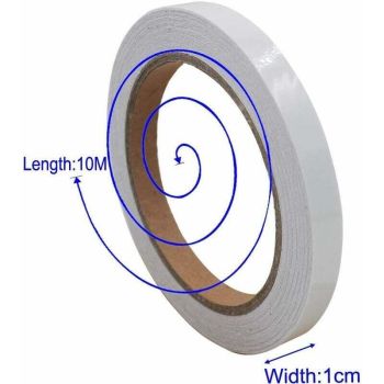 Removable Fluorescent Tape Luminous Glow Inch The Dark Self Adhesive Tape Waterproof Glow Inch The Dark Tape for Stage Stairs, 10m, 1cm