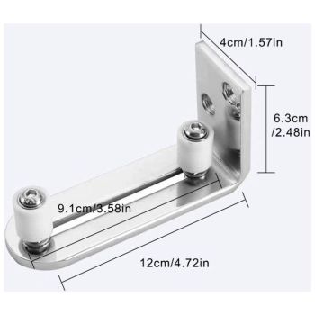 Floor Guide Sliding Door Guide Door Guide Wall Mount Ball Bearings Guide Silver