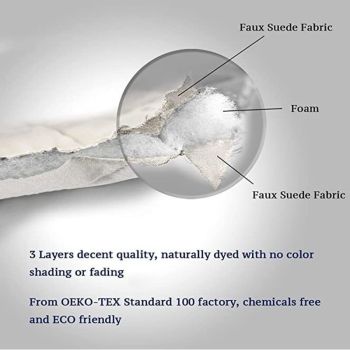 Protective Armchair Cover, Size 3 Seater Relax Reversible Quilted Cover Gray Color