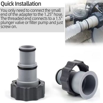 A Adapter Compatible with Intex Swimming Pool Pumps with Screw In Female Thread