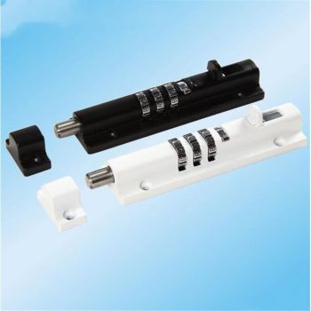 Gate Lock, Mechanical Combination Lock No More Keys Required Gates, Sheds, Any Storage Area and Any Door, White
