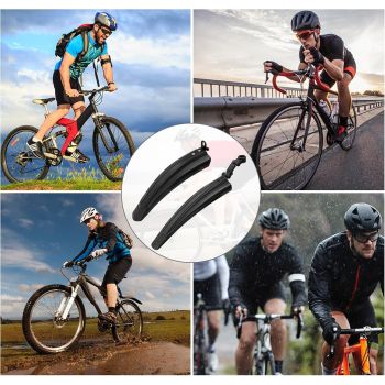 2 PCS Bike Mudguard, Portable Adjustable Bicycle Fenders for Mountain Road Bike, Front and Rear Mud Guard for MTB