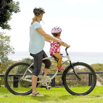 Kids Bike Seat for Mountain Bikes, Detachable Front Mounted Bicycle Seat for Children 2-5 Years Old, Bomoya