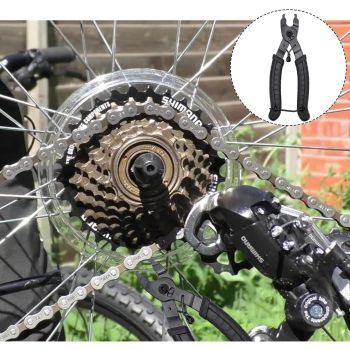 1 Pcs Bike Chain Plier 2 in 1 Chain Link Removal Tool, Compatible with 7 8 9 10 11 Speed Derailleur Chains for Road and Mountain Bikes