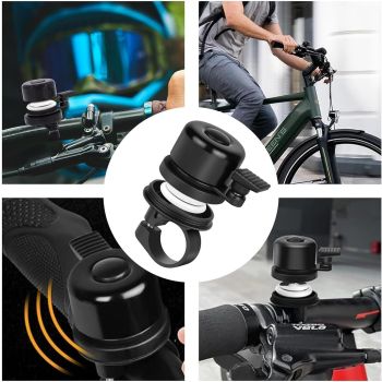 Bike Bell, Anti-theft Bicycle Bell Hidden GPS Tracker Holder Compatible with Apple AirTag for Kids Adult Mountain Road Bike, 2.2cm Handlebar