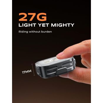 2 Pack Bike Lights Front and Back, 2 in 1 Reflective Bicycle Light, 8 and 6 Modes USB-C Rechargeable IP65 Waterproof Cycling Headlight Taillight