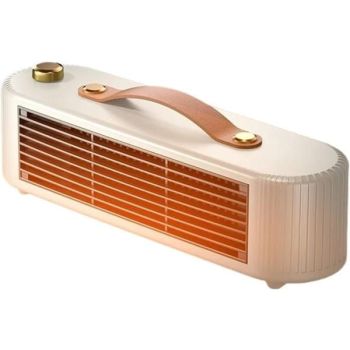 Vintage Portable PTC Ceramic Desktop Heater | 800W Energy Efficient Mini Electric Space Heater with AU Plug, Overheat & Tip-Over Protection for Office Desk Home Bedroom Winter Warmth（Green）