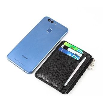 7 Slots + Zipper Compartment Top Grain Leather Card Wallet | Hidden Large Capacity ID License Cash Coin Purse for Aussie Everyday Use