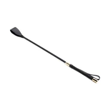 House Of Dasein Black Flat Bdsm Impact Play Spanking Crop Toys Bondage Restraints - Black