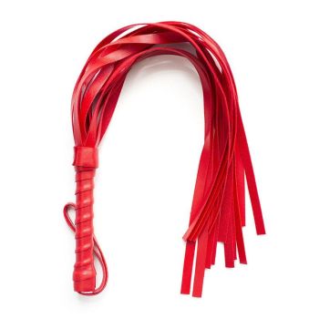 House Of Dasein 45Cm Black White Red Flogger Bdsm Impact Play Toy - Red - 45Cm
