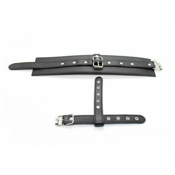 House Of Dasein Thumb Ankle Cuffs Toe Bondage Kink Bdsm Restraints - Black - Ankle Cuffs