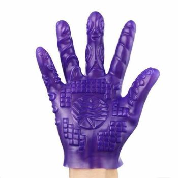 House Of Dasein Bdsm Sex Gloves Massage Masturbator Erotic Bondage Kink Fetish Restraint - Purple