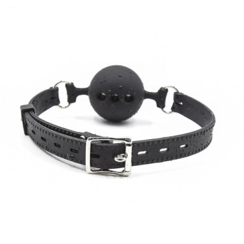 House Of Dasein Black Pink Red Breathable Silicone Ball Gag Bdsm Bondage Restraints - Black - 5Cm