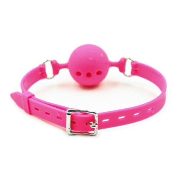 House Of Dasein Black Pink Red Breathable Silicone Ball Gag Bdsm Bondage Restraints - Pink - 3.5Cm