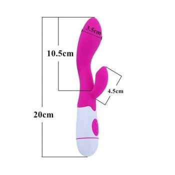 House Of Dasein Pink G Spot Rabbit Vibrator Silicone Massager 4 Styles - Pink - Type B