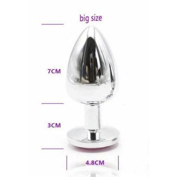 House Of Dasein Crystal Jewel Stainless Steel Anal Plugs Small Medium Large - Big