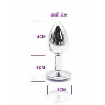 House Of Dasein Crystal Jewel Stainless Steel Anal Plugs Small Medium Large - Small